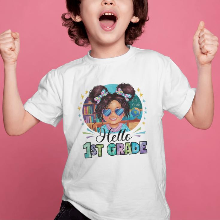 Hello 1st Grade Girl Back To School Kids Boys Girls Graphic Kid T-Shirt Hello 1st Grade Girl Back To School Kids Boys Girls Graphic Kid T-Shirt