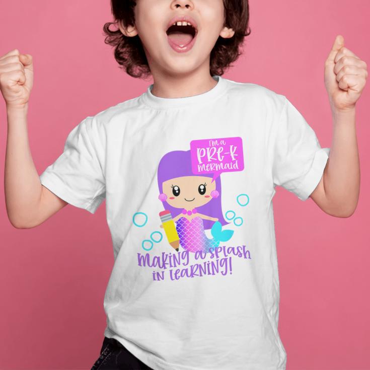 Kids Pre K Mermaid Back To School Toddler Girl First Day Of Prek Graphic Kid T-Shirt Kids Pre K Mermaid Back To School Toddler Girl First Day Of Prek Graphic Kid T-Shirt