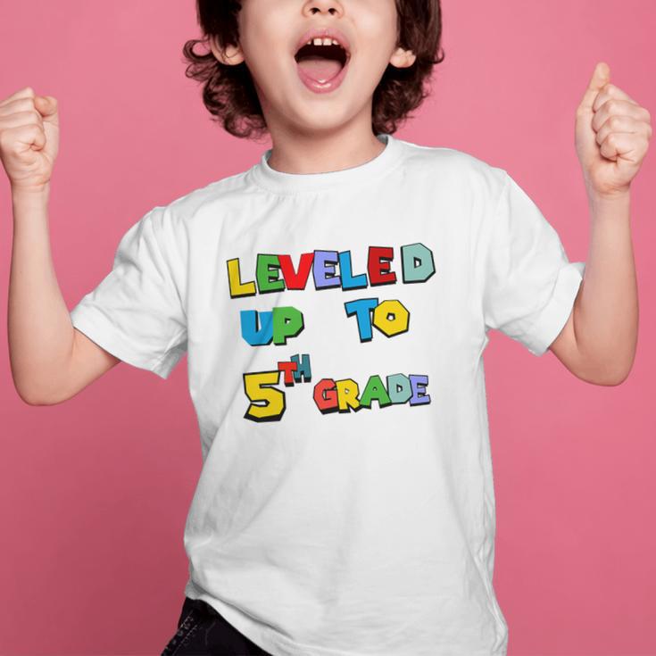 Leveled Up To 5th Grade Back To School Kids Boys Premium Tri-Blend Graphic Kid T-Shirt Leveled Up To 5th Grade Back To School Kids Boys Premium Tri-Blend Graphic Kid T-Shirt