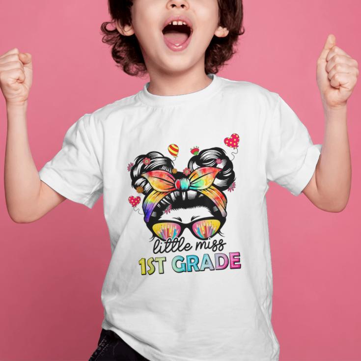 Little Miss First Grade Back To School 1st Grade Girls Graphic Kid T-Shirt