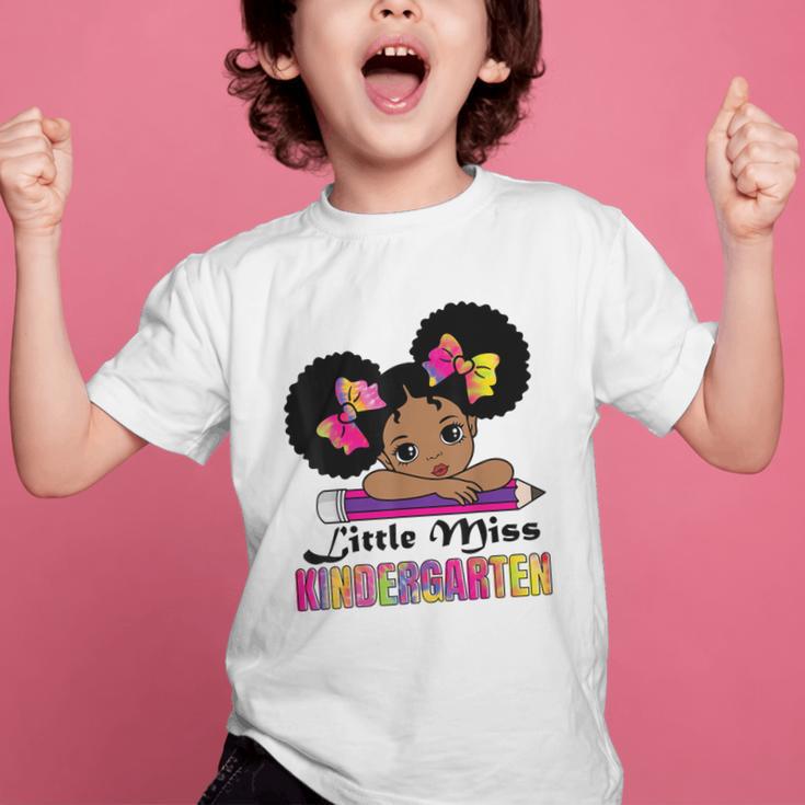 Little Miss Kindergarten Afro Puff Girl Back To School Graphic Kid T-Shirt Little Miss Kindergarten Afro Puff Girl Back To School Graphic Kid T-Shirt