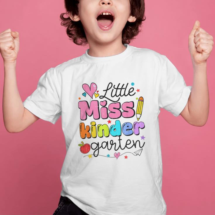 Little Miss Kindergarten Back To School Cute Kinder Girls Graphic Kid T-Shirt