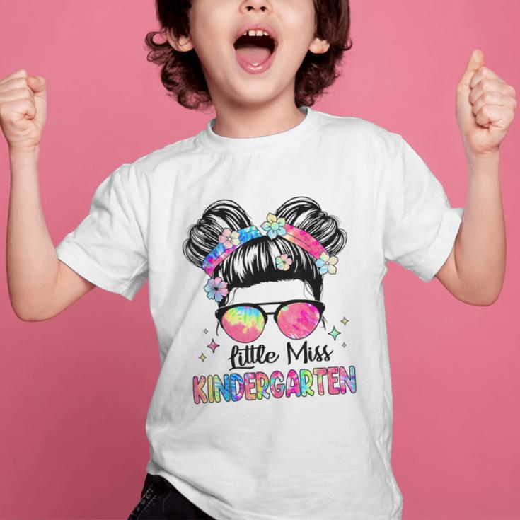 Little Miss Kindergarten Girls Kids Back To School Kinder Graphic Kid T-Shirt