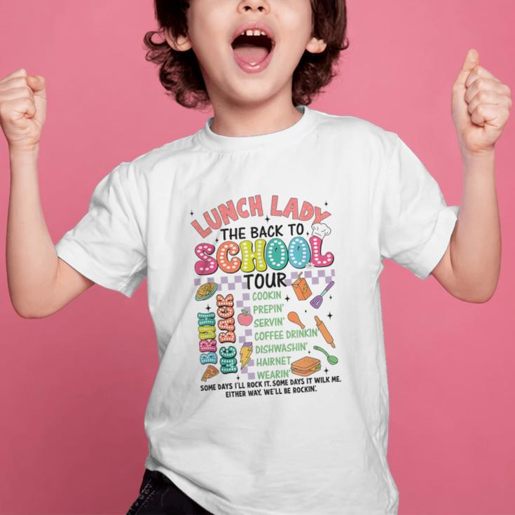 Lunch Cafeteria Crew Lady Back To School Tour Graphic Kid T-Shirt Lunch Cafeteria Crew Lady Back To School Tour Graphic Kid T-Shirt