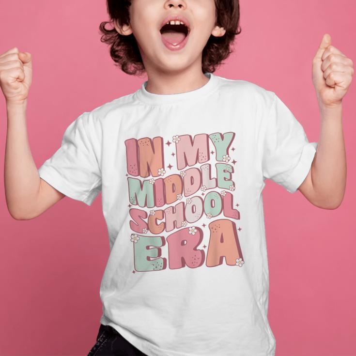 In My Middle School Era Cute Groovy First Day Back To School Graphic Kid T-Shirt In My Middle School Era Cute Groovy First Day Back To School Graphic Kid T-Shirt