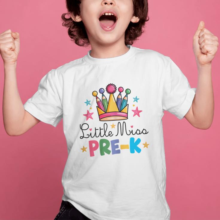 Miss Pre-K Pencils Crown Cute Back To School First Day Girls Graphic Kid T-Shirt Miss Pre-K Pencils Crown Cute Back To School First Day Girls Graphic Kid T-Shirt