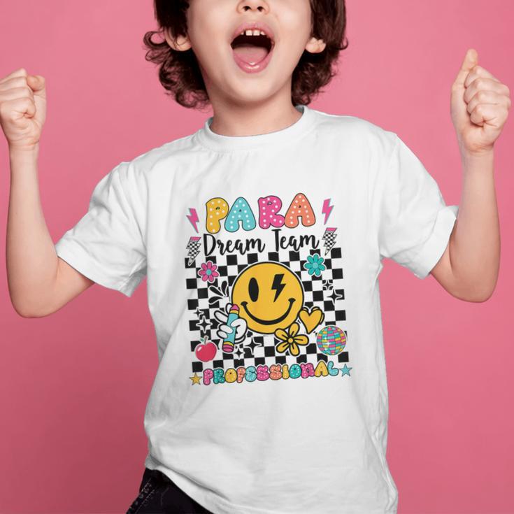 Para Dream Team Paraprofessional First Day Back To School Graphic Kid T-Shirt Para Dream Team Paraprofessional First Day Back To School Graphic Kid T-Shirt