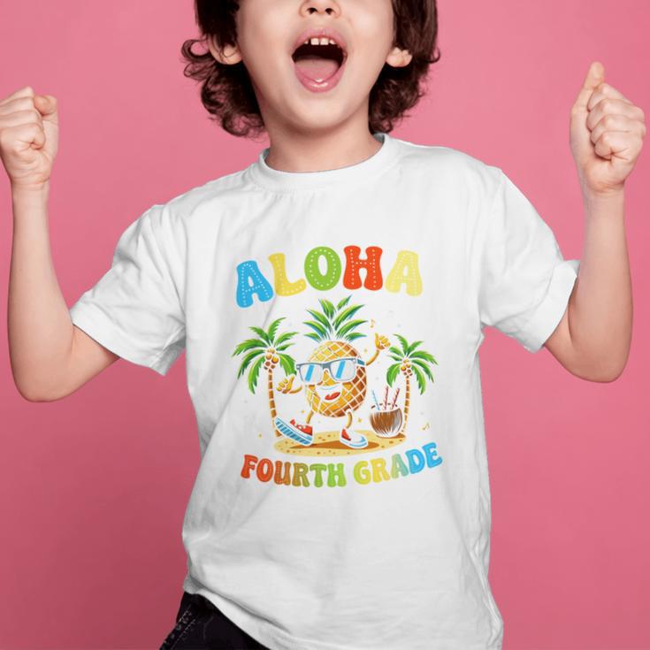 Pinapple Beach Back To School Day Aloha Fourth Grade Performance Graphic Kid T-Shirt Pinapple Beach Back To School Day Aloha Fourth Grade Performance Graphic Kid T-Shirt