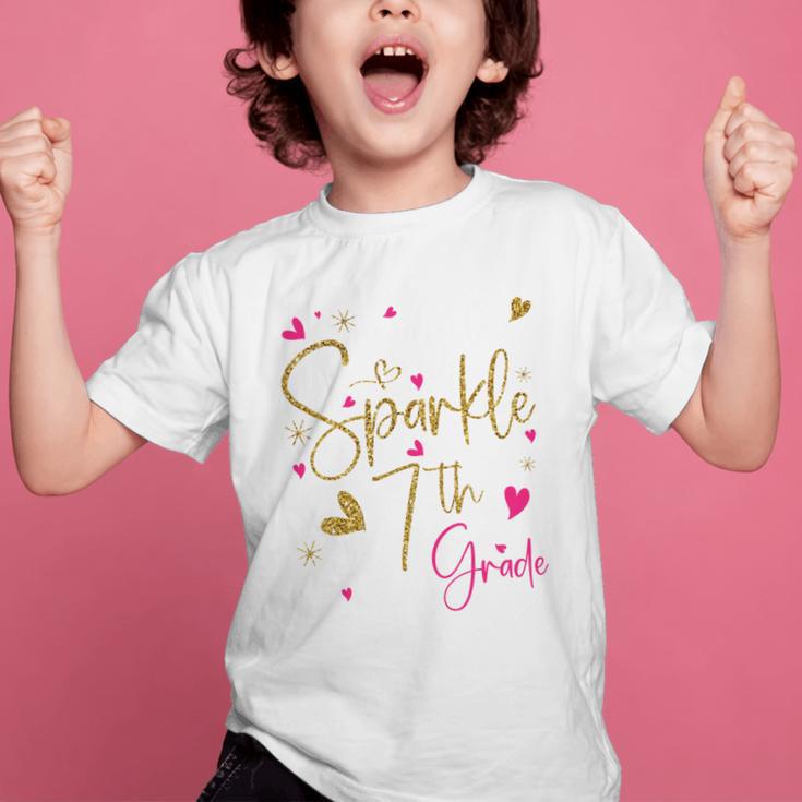 Ready To Sparkle 7th Grade Back To School For Girls Performance Graphic Kid T-Shirt