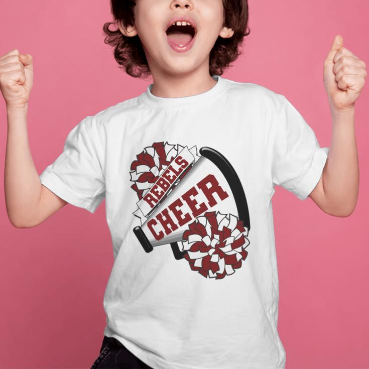 Rebels Cheer Back To School Cheerleading Spirit M Performance Graphic Kid T-Shirt