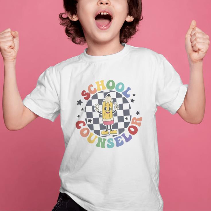 Retro Pencil School Counselor Back To School For Counselor Graphic Kid T-Shirt Retro Pencil School Counselor Back To School For Counselor Graphic Kid T-Shirt