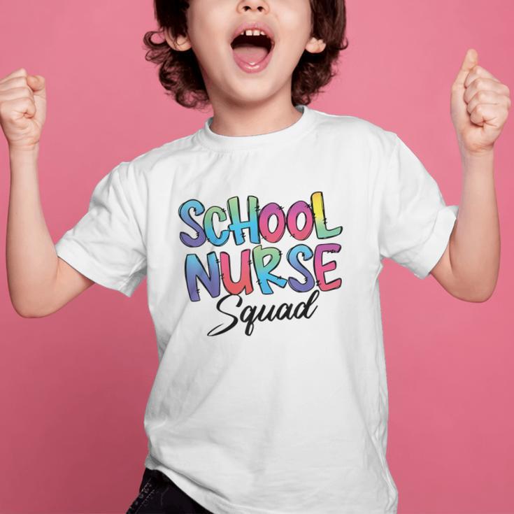 School Nurse Squad Tie Dye Back To School Appreciation Graphic Kid T-Shirt