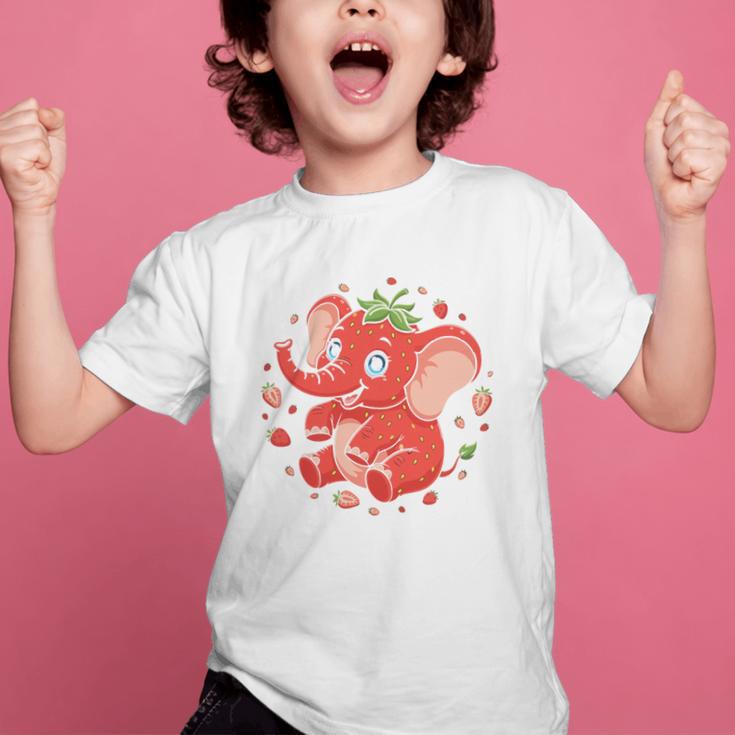 Strawberry Elephant Italian Brainrot Meme Back To School Premium Tri-Blend Graphic Kid T-Shirt