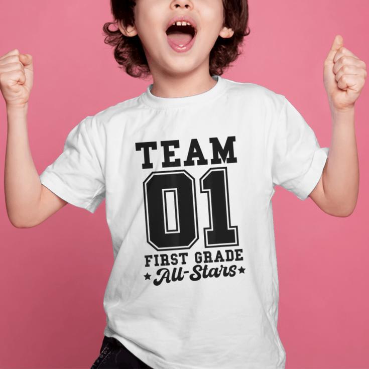 Team 1st Grade All-Stars Back To School Sports Jersey Graphic Kid T-Shirt Team 1st Grade All-Stars Back To School Sports Jersey Graphic Kid T-Shirt