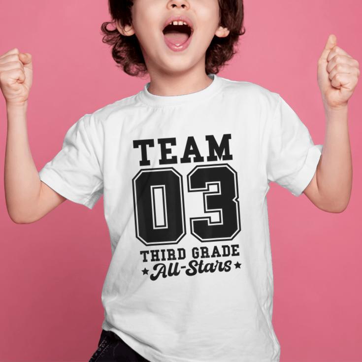 Team 3rd Grade All-Stars Back To School Sports Jersey Graphic Kid T-Shirt Team 3rd Grade All-Stars Back To School Sports Jersey Graphic Kid T-Shirt