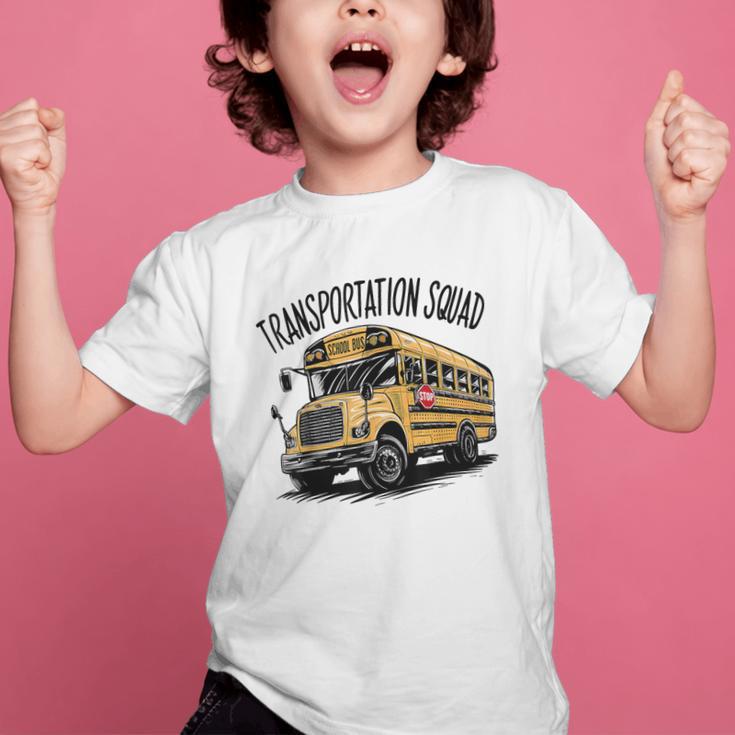 Transportation Squad Bus Drivers Back To School Graphic Kid T-Shirt