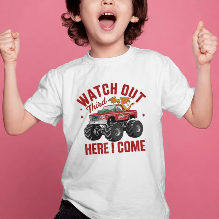 Watch Out Third Here I Came Dragon Back To School Summer Tee Graphic Kid T-Shirt Watch Out Third Here I Came Dragon Back To School Summer Tee Graphic Kid T-Shirt