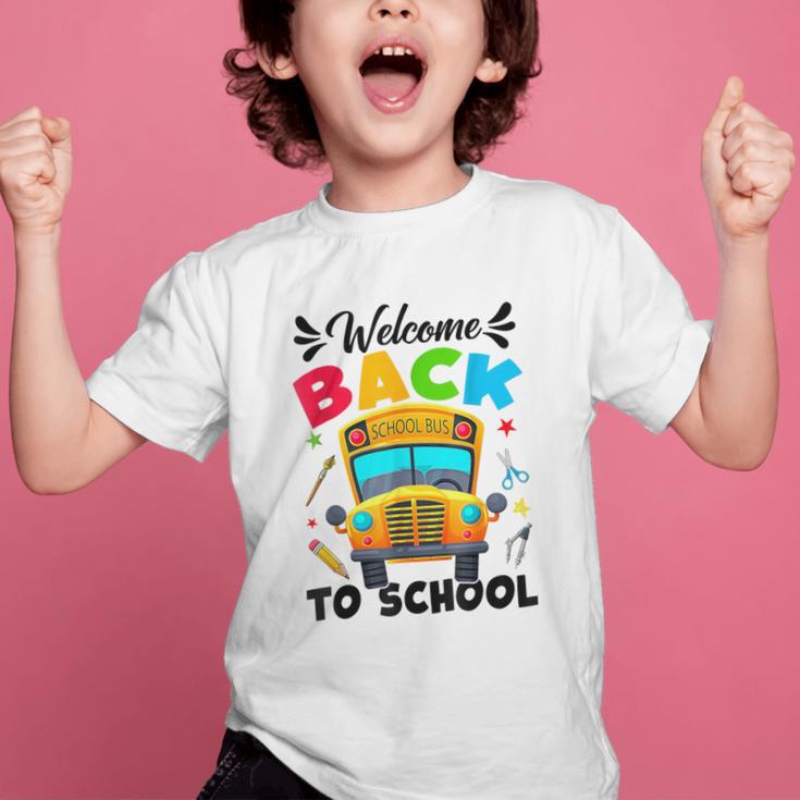 Welcome Back To School Outfit School Bus Driver Graphic Kid T-Shirt Welcome Back To School Outfit School Bus Driver Graphic Kid T-Shirt