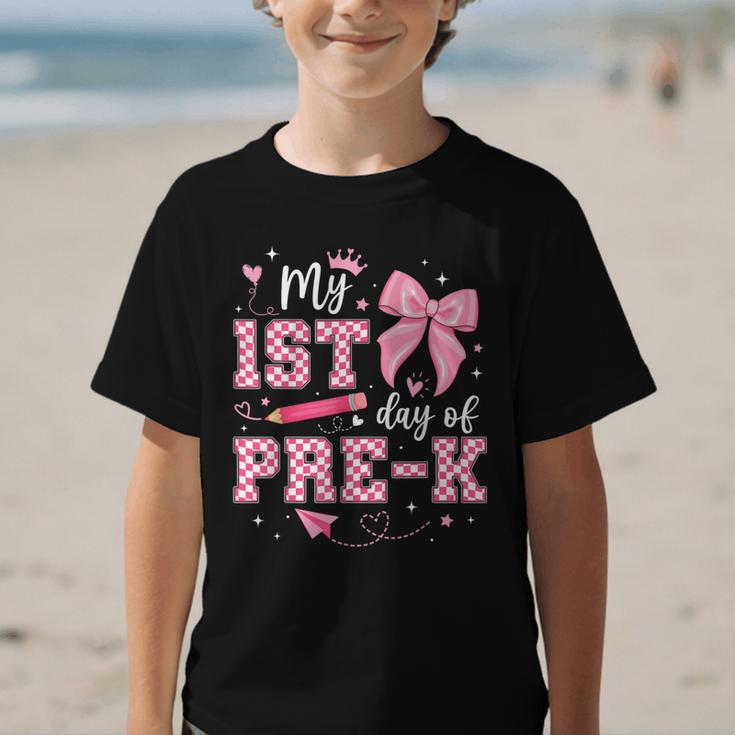 My 1st Day Of Pre-K PreK Pre K 2025 Back To School Girls Graphic Kid T-Shirt My 1st Day Of Pre-K PreK Pre K 2025 Back To School Girls Graphic Kid T-Shirt