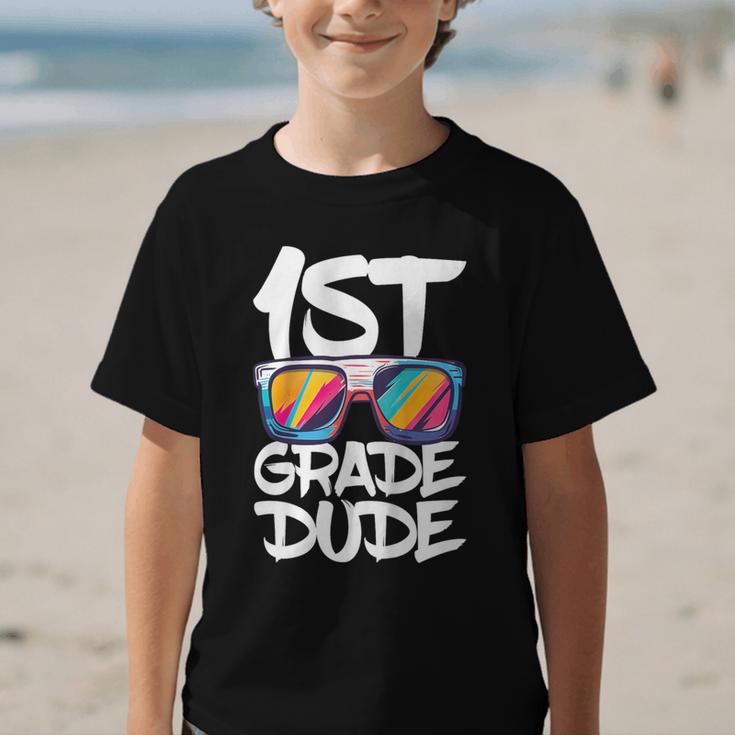 1st Grade Dude Shirt Back To School First Grade Boy Girl Graphic Kid T-Shirt