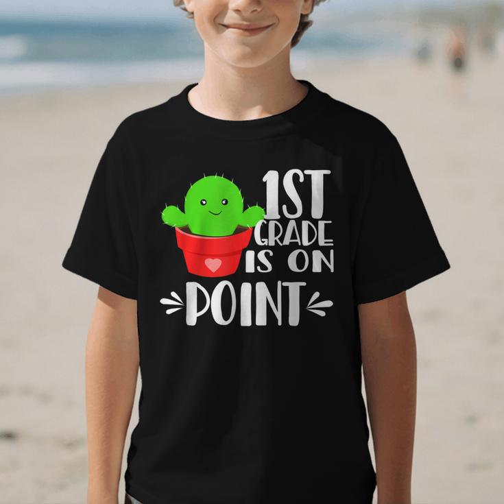 1st Grade Is On Point Cactus Back To School Graphic Kid T-Shirt 1st Grade Is On Point Cactus Back To School Graphic Kid T-Shirt