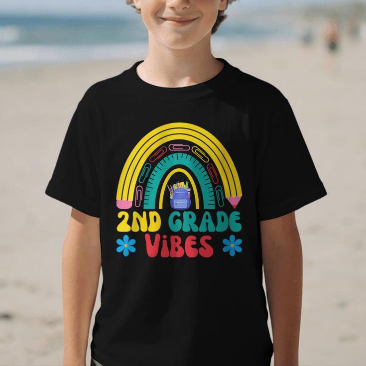 2nd Grade Vibes Back To School Rainbow Second Grade Graphic Kid T-Shirt 2nd Grade Vibes Back To School Rainbow Second Grade Graphic Kid T-Shirt