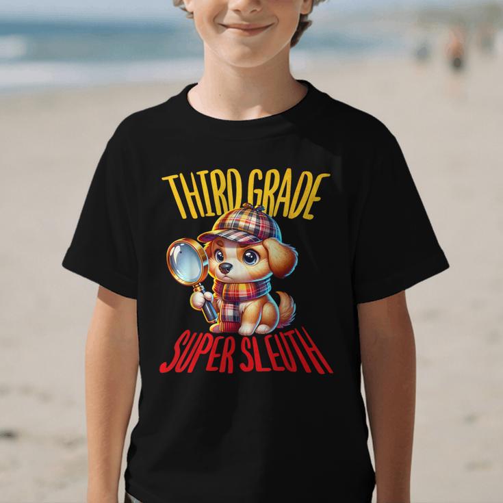 3rd Grade Super Sleuth Dog Detective Back To School Kids Graphic Kid T-Shirt 3rd Grade Super Sleuth Dog Detective Back To School Kids Graphic Kid T-Shirt