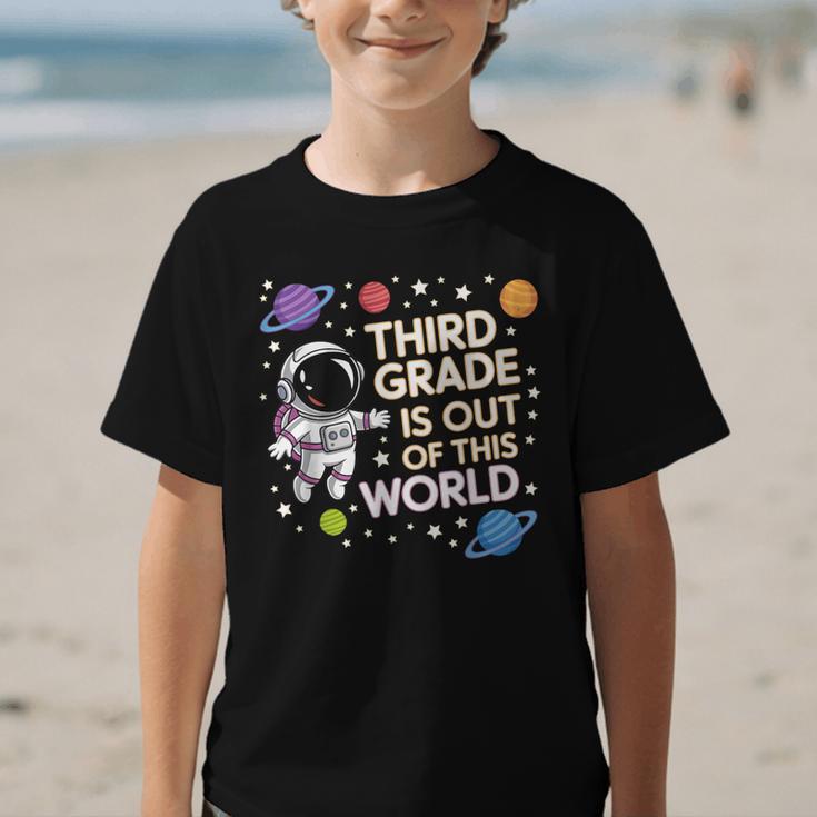 3rd Grade Is Out Of This World Space Back To School Graphic Kid T-Shirt 3rd Grade Is Out Of This World Space Back To School Graphic Kid T-Shirt