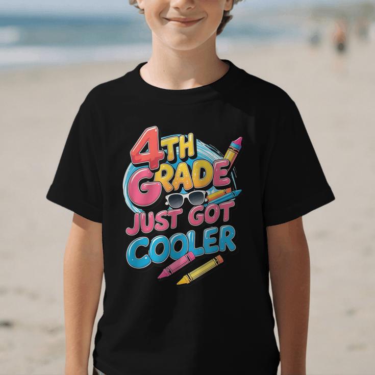 4th Grade Back To School Just Got Cooler Shirt Boys Girls Graphic Kid T-Shirt
