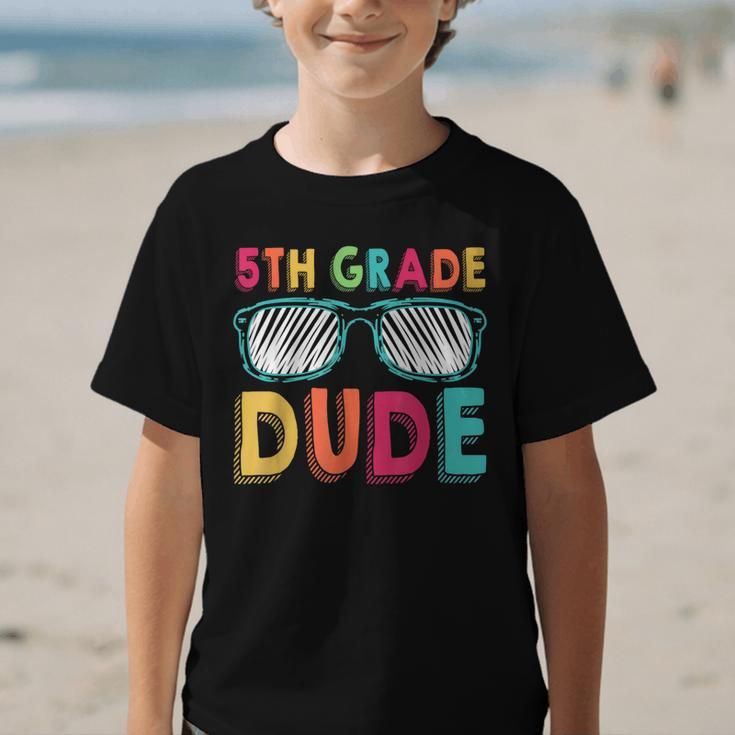 5th Grade Dude Back To School Fifth Grade Student Graphic Kid T-Shirt