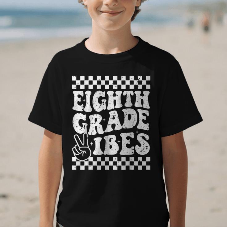 8th Eighth Grade Vibes 1st Back To School Checkerboard Crew Graphic Kid T-Shirt 8th Eighth Grade Vibes 1st Back To School Checkerboard Crew Graphic Kid T-Shirt
