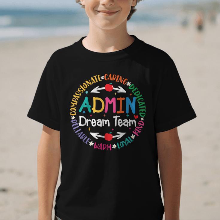Admin Dream Team Back To School Front Office Employees Staff Graphic Kid T-Shirt Admin Dream Team Back To School Front Office Employees Staff Graphic Kid T-Shirt