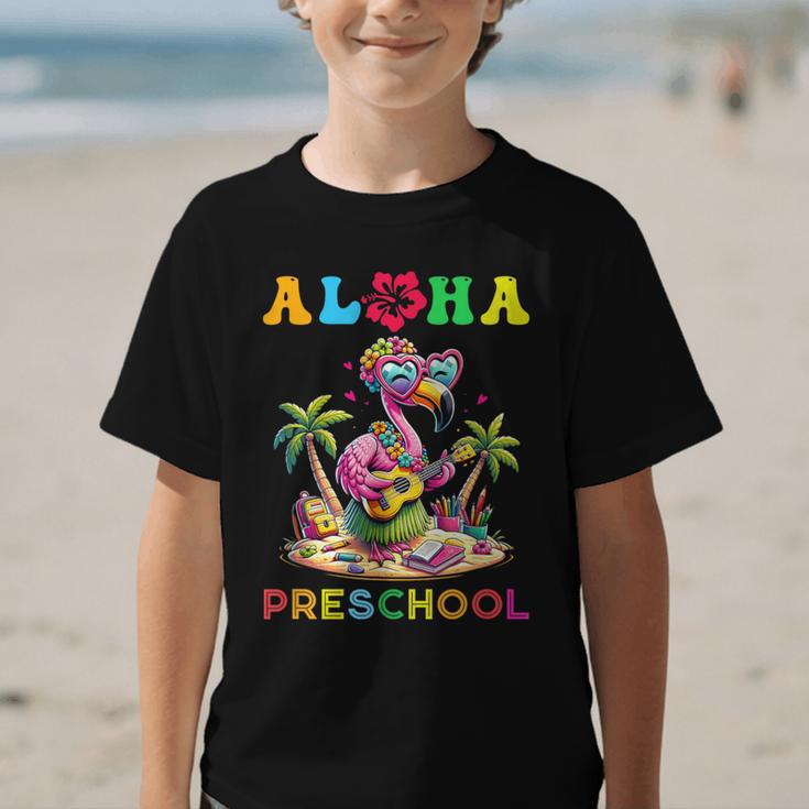 Aloha Preschool Flamingo Hawaii Back To School Kids Girl Graphic Kid T-Shirt Aloha Preschool Flamingo Hawaii Back To School Kids Girl Graphic Kid T-Shirt