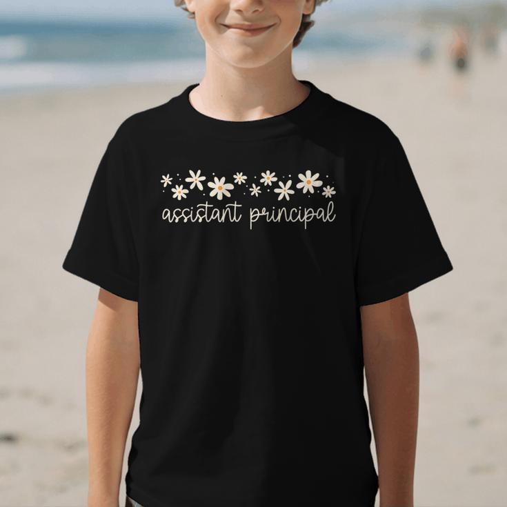 Assistant Principal Appreciation Flower Daisy Back To School Graphic Kid T-Shirt