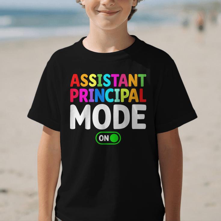 Assistant Principal Mode On Back To School Vice Principals Graphic Kid T-Shirt Assistant Principal Mode On Back To School Vice Principals Graphic Kid T-Shirt