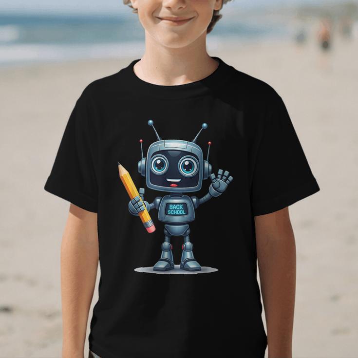 Back To School 2025 Robot Pencil For Kids Graphic Kid T-Shirt Back To School 2025 Robot Pencil For Kids Graphic Kid T-Shirt