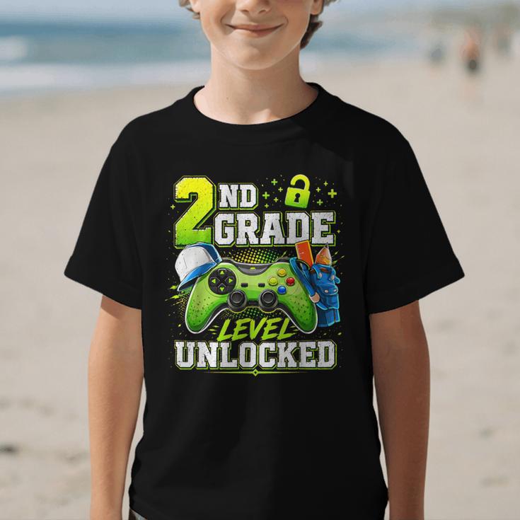 Back To School 2nd Second Grade Level Unlocked Gamer Kid Graphic Kid T-Shirt Back To School 2nd Second Grade Level Unlocked Gamer Kid Graphic Kid T-Shirt