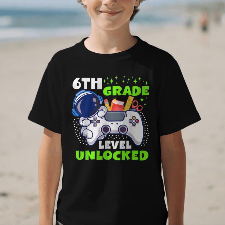 Back To School 6th Grade Level Unlocked Gamer Boys Kids Graphic Kid T-Shirt Back To School 6th Grade Level Unlocked Gamer Boys Kids Graphic Kid T-Shirt