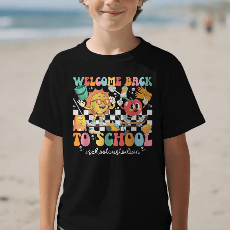 Back To School Custodian First Day Of School Custodian Graphic Kid T-Shirt