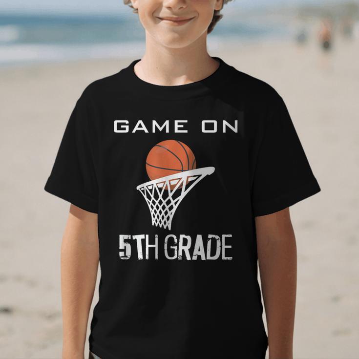Back To School Game On 5th Grade Basketball Kids Graphic Kid T-Shirt Back To School Game On 5th Grade Basketball Kids Graphic Kid T-Shirt