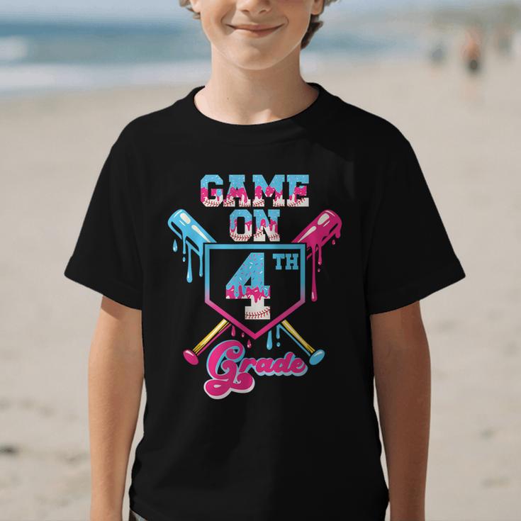 Back To School Game On Fourth Grade Baseball First Day Boys Graphic Kid T-Shirt Back To School Game On Fourth Grade Baseball First Day Boys Graphic Kid T-Shirt