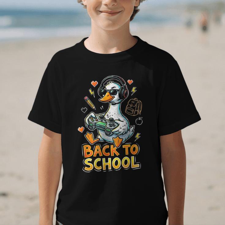 Back To School Gaming Kindergarten First Grade Goose Boys Graphic Kid T-Shirt Back To School Gaming Kindergarten First Grade Goose Boys Graphic Kid T-Shirt