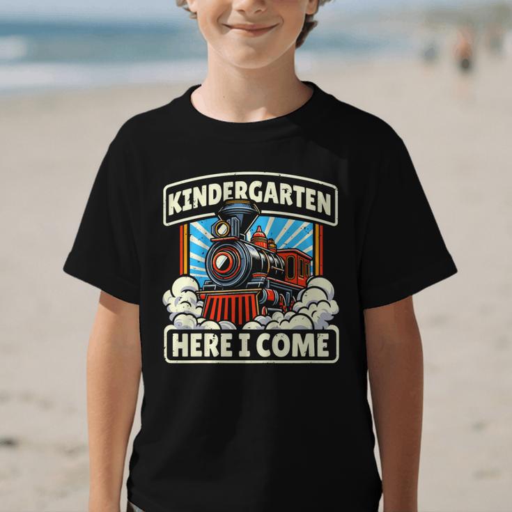 Back To School Kindergarten Here I Come Train Boys Girls Graphic Kid T-Shirt Back To School Kindergarten Here I Come Train Boys Girls Graphic Kid T-Shirt