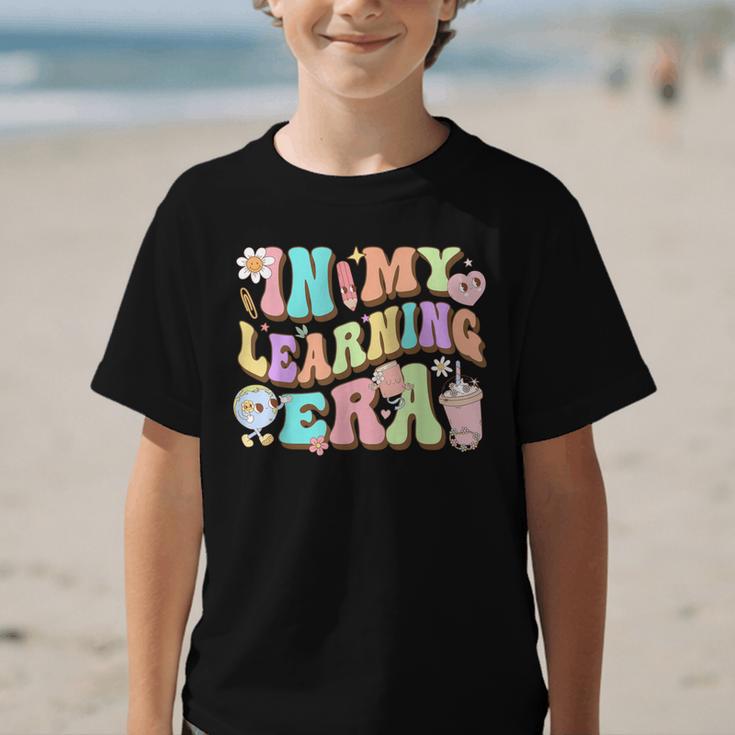 Back To School In My Learning Era Student Pre-K Kindergarten Graphic Kid T-Shirt Back To School In My Learning Era Student Pre-K Kindergarten Graphic Kid T-Shirt
