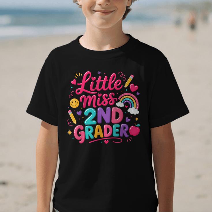 Back To School Little Miss 2nd Grader Rainbow Girl Graphic Kid T-Shirt Back To School Little Miss 2nd Grader Rainbow Girl Graphic Kid T-Shirt
