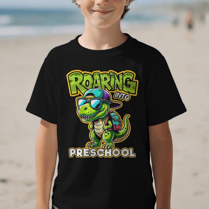 Back To School Preschool Dinosaur First Day Of School Boy Graphic Kid T-Shirt