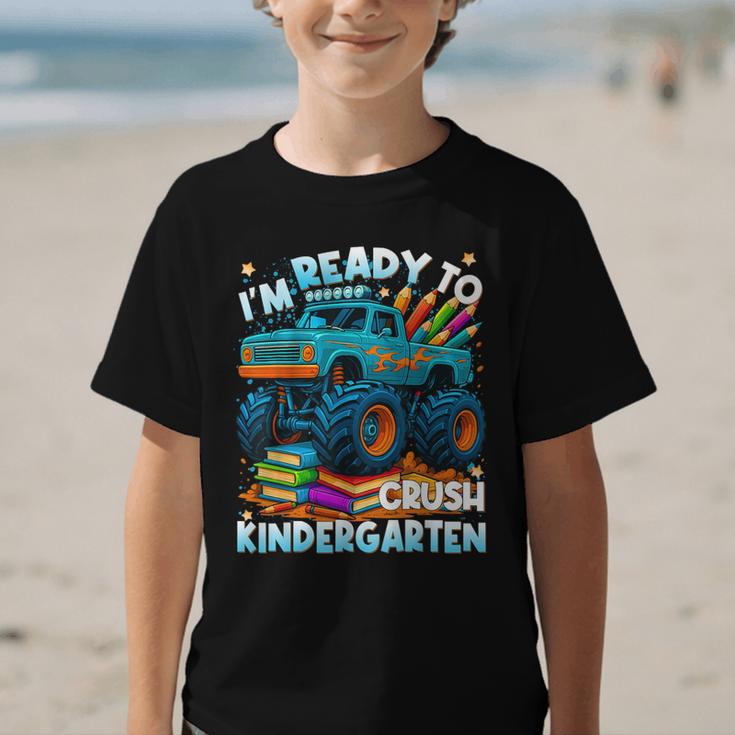 Back To School Ready To Crush Kindergarten Monster Truck Boy Graphic Kid T-Shirt Back To School Ready To Crush Kindergarten Monster Truck Boy Graphic Kid T-Shirt