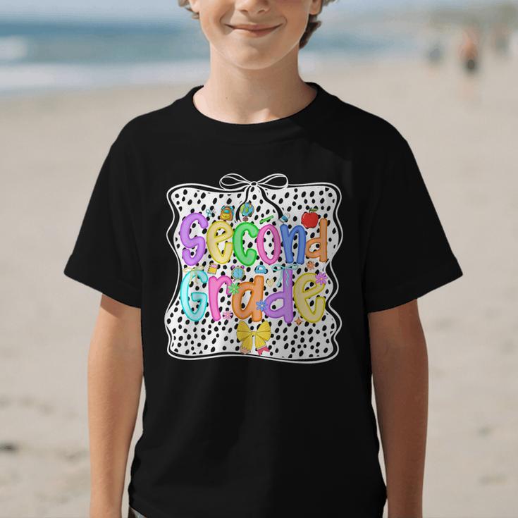 Back To School Second Grade Girls 2nd Grade Dalmatian Dots Graphic Kid T-Shirt Back To School Second Grade Girls 2nd Grade Dalmatian Dots Graphic Kid T-Shirt