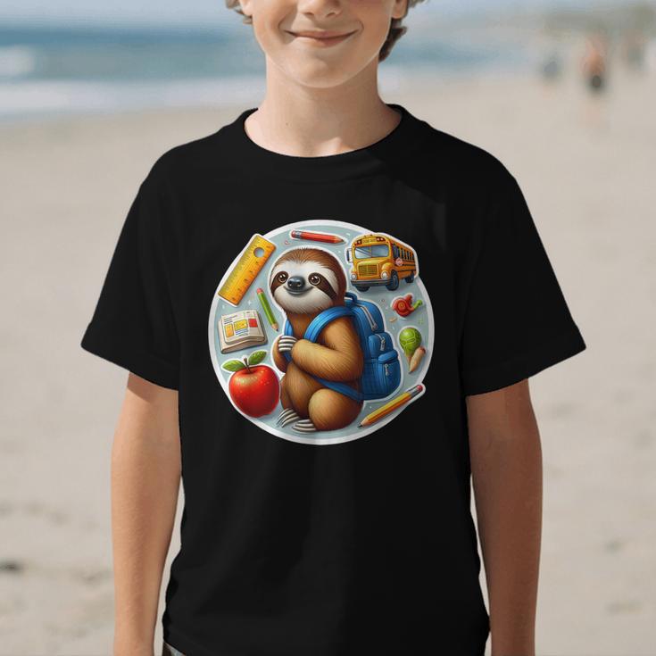 Back To School Sloth Boys Girls Student Kids Lover Child New Graphic Kid T-Shirt Back To School Sloth Boys Girls Student Kids Lover Child New Graphic Kid T-Shirt