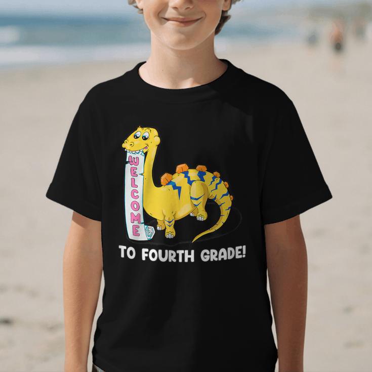 Back To School Welcome To Fourth Grade Graphic Kid T-Shirt